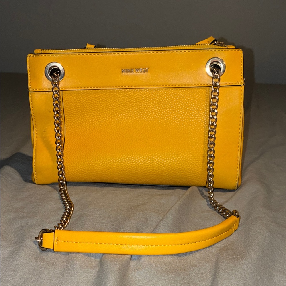 Nine West Vibrant Yellow Shoulder Bag